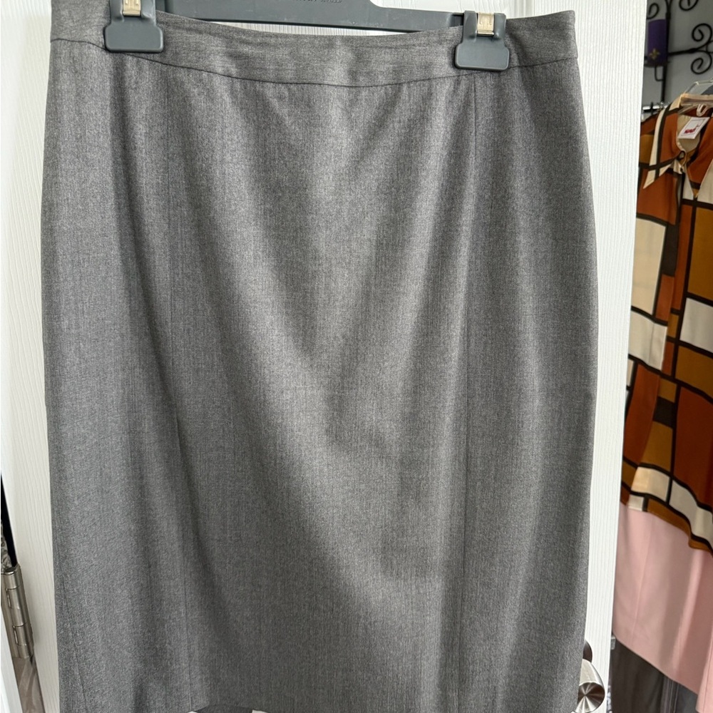 Brooks Brothers Gray Pencil Skirt